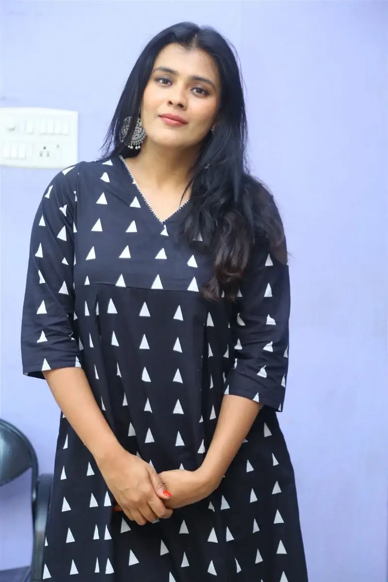 TELUGU ACTRESS HEBAH PATEL AT VYAVASTHA WEB SERIES THANKS MEET 14